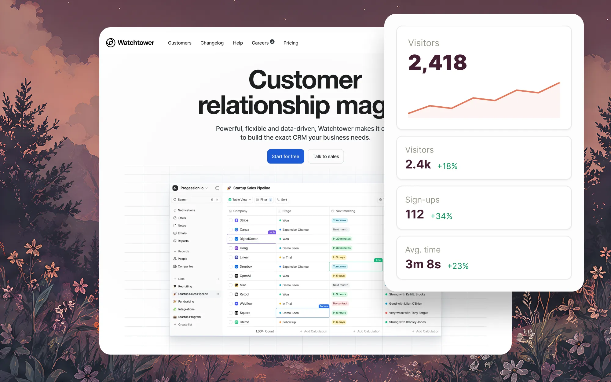 Analytics and visitor insights