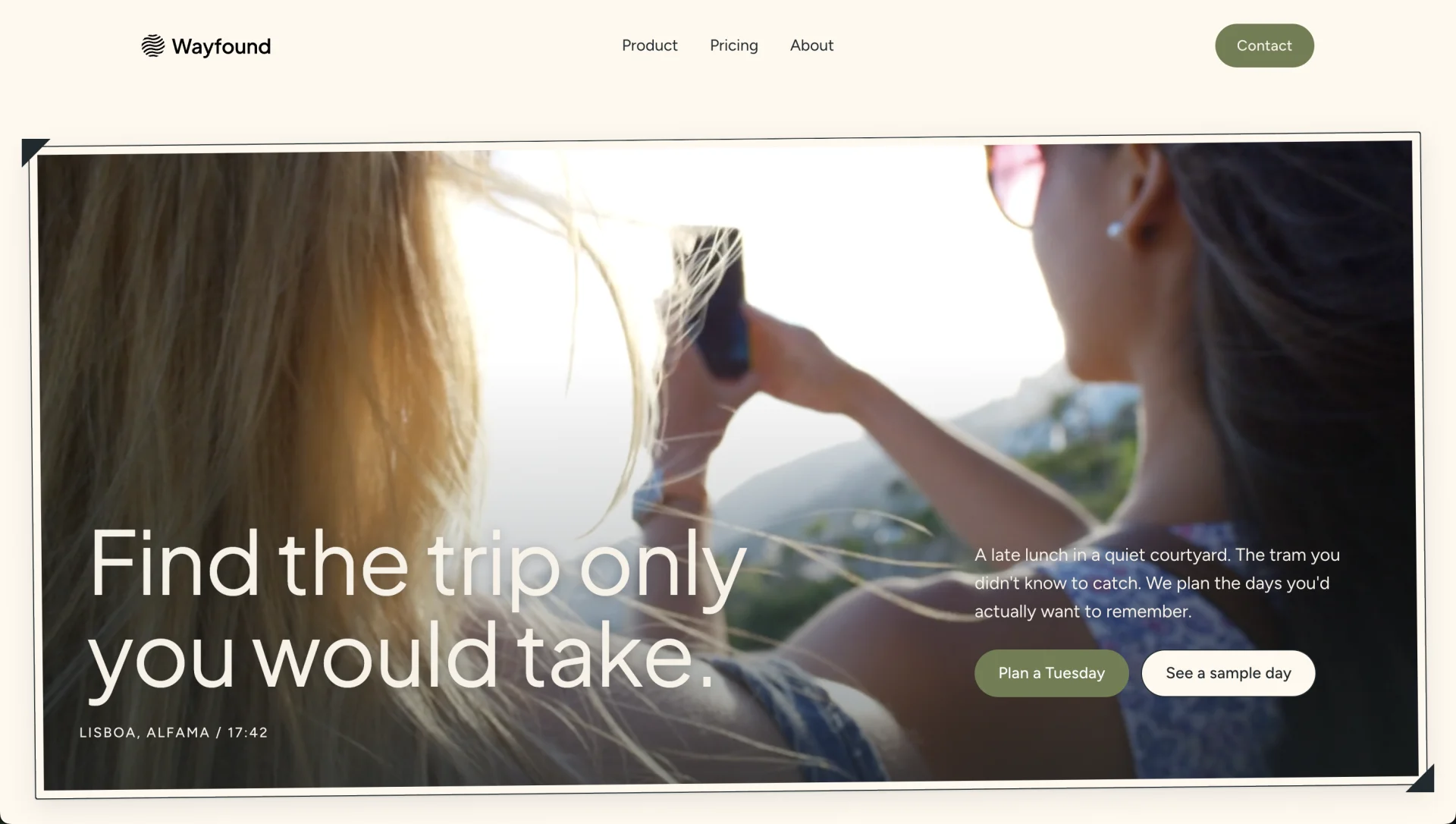 Wayfound site preview